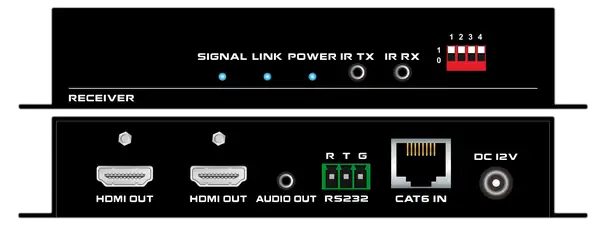 HDBT 4K60 70米HDMI音频网传接收