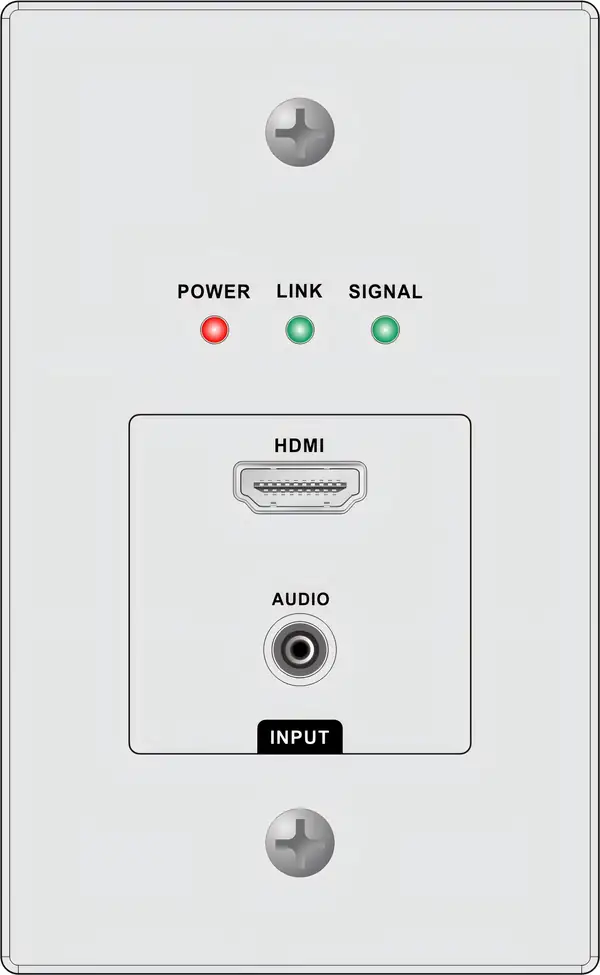 HDBT 100米HDMI+Audio 墙插网传发射